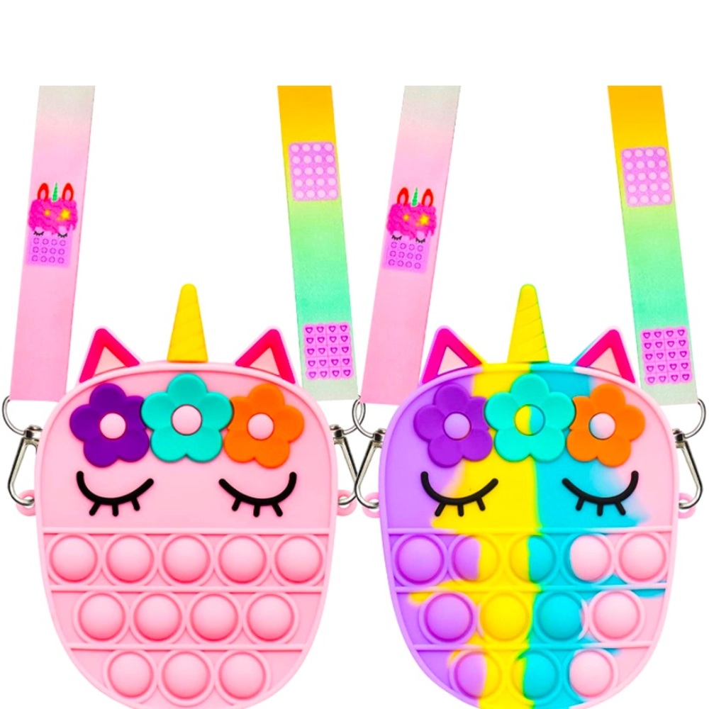 Toddler girl popit purse